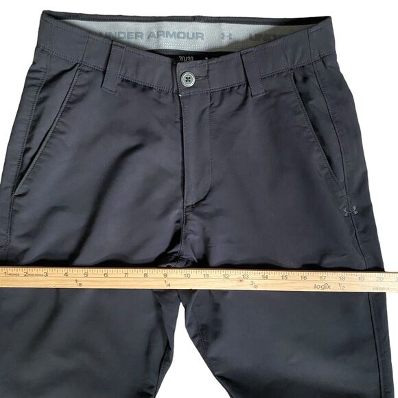 Under Armour Performance Chino Pants Men 30x30 Black Straight Leg Stretch Golf - Picture 7 of 10